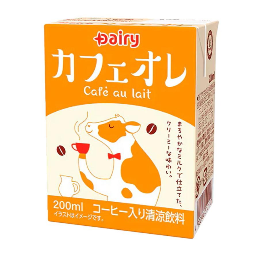 カフェオレ 200ml 24本 紙パック 南日本酪農協同 デーリィ : オフィス