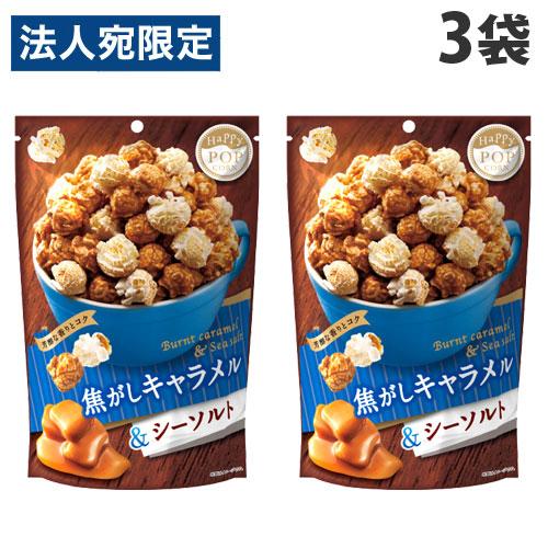 ポップコーン 焦がしキャラメル＆シーソルト 50g 3袋 MD