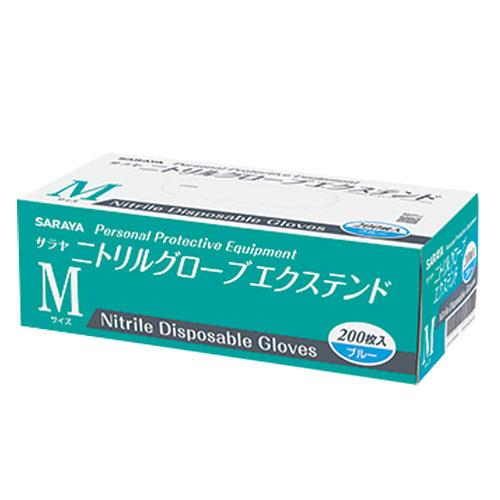 一般医療機器』サラヤ 使い捨て手袋 ニトリルグローブ エクステンド M 