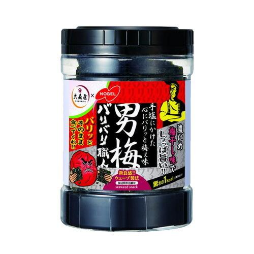 大森屋 バリバリ職人 男梅味 30枚入×2個 のり 海苔 卓上のり 味付け海苔|officetrust|02