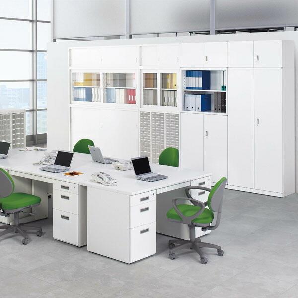『代引不可』生興 ニュースタンダード書庫 A4対応書庫 ANWシリーズ(ホワイト) W880×D400×H1120 ANW-N34P36『法人宛のみ送料無料(一部地域除く)』の画像