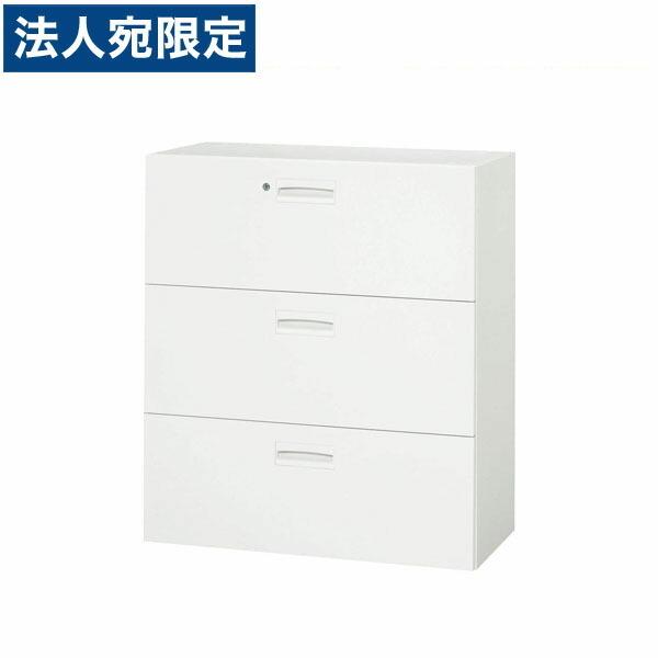 『代引不可』百獣の王事務器 デリカウォール V続きもの 引き出し型 3段 下置専用 W800×D400×H1030粍 白いこと V840-311D 319-45 家具、インテリア-キャビネット、書庫