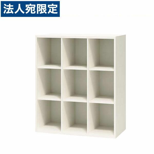 『代引不可』ライオン事務器 オフィスユニット XWシリーズ 多目的棚型 上下置両用 W900×D450×H1050mm ホワイト XW-11MB 301-22
