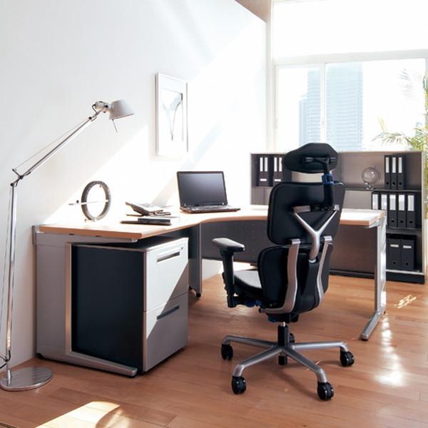 内田洋行 パルスチェア PA-800M ウレタンレザーメッシュバック