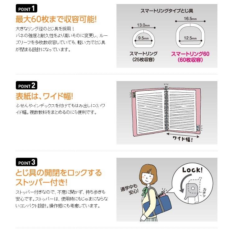 キャンパスバインダー スマートリング60 B5 26穴 全5色 コクヨ ル Sp706 オフィス ユー 通販 Yahoo ショッピング