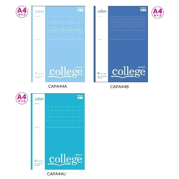 College カレッジ プラスメモリ罫 A4 全3種 キョクトウアソシエイツ