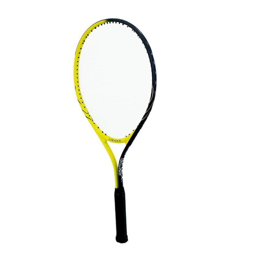 (代引不可) (同梱不可)CALFLEX カルフレックス　硬式　ジュニア用　テニスラケット　専用ケース付　ブラック×イエロー　CAL-26｜officeyu