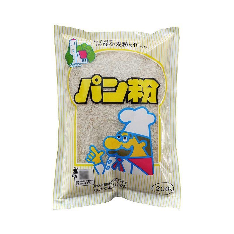 (代引不可) (同梱不可)桜井食品 国内産パン粉 200g×20個｜officeyu