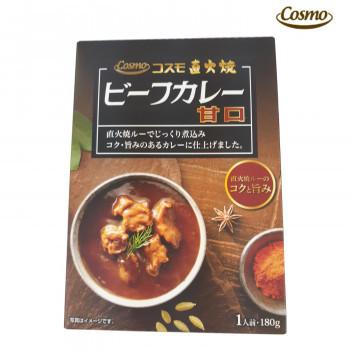 (代引不可) (同梱不可)コスモ食品　直火焼　レトルト　ビーフカレー甘口　180g×40個｜officeyu