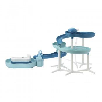 (同梱不可)パール金属 流麺 ツイストスライダーそうめん流し器720 ミントブルー D-6678