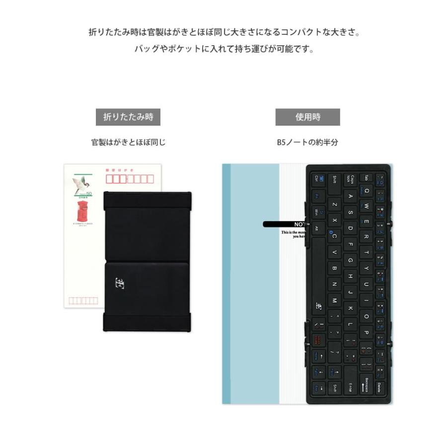 キーボード ブルートゥース Bluetooth ワイヤレス 折りたたみ Iphone Ipad Android スマートフォン タブレット用 ブラック ホワイト ネイビー Tri 3ekbweb スリーイー オンラインストア 通販 Yahoo ショッピング