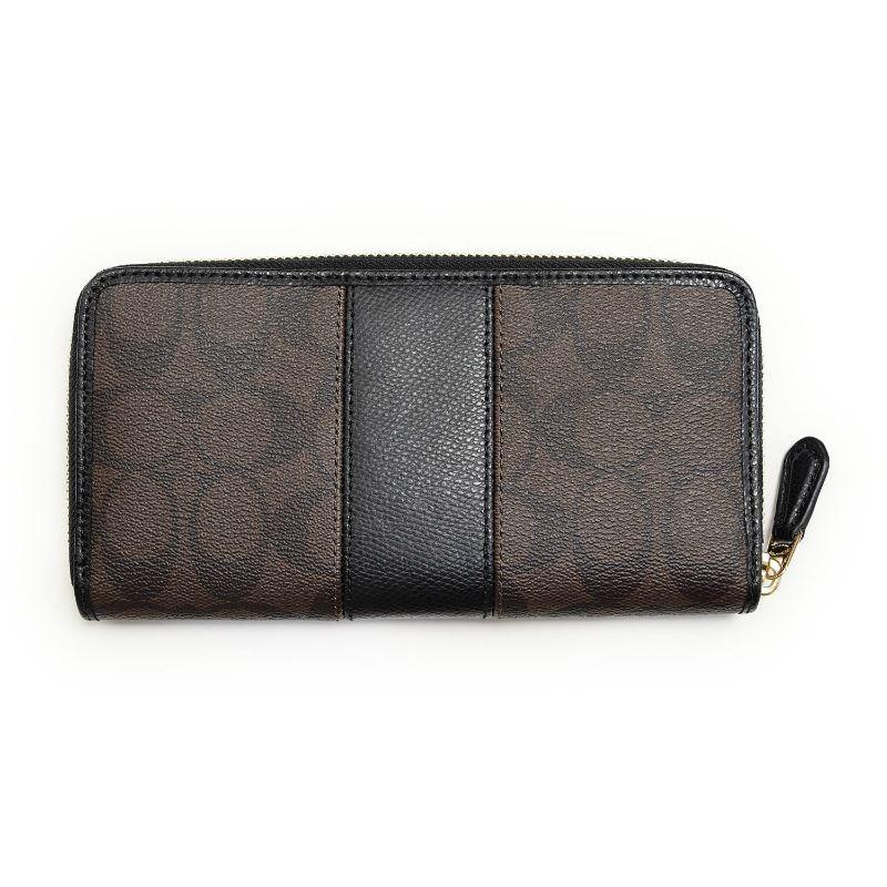 COACH（コーチ） 財布 アウトレット 長財布 ダークブラウン COACH 