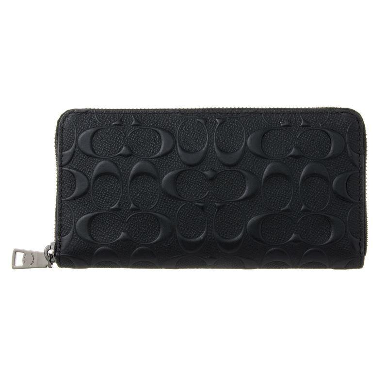 COACH（コーチ） 財布 アウトレット 長財布 メンズ ブラック COACH 