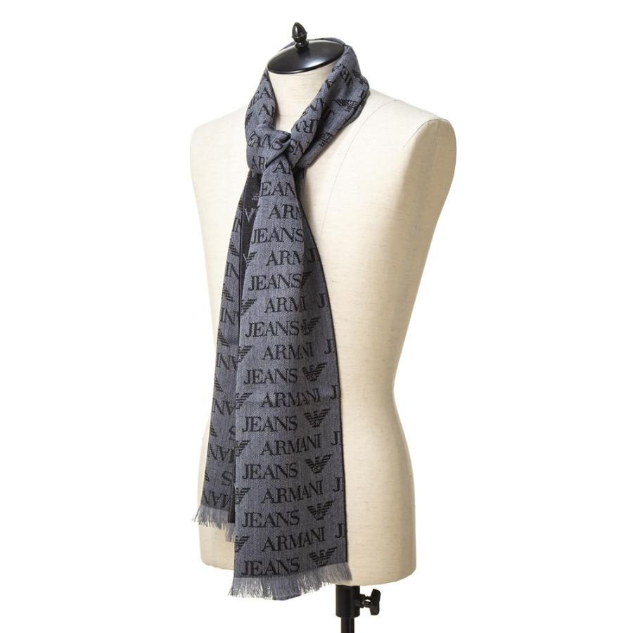 アルマーニジーンズ ARMANI JEANS マフラー 934504 CD786 00041 グレー ...