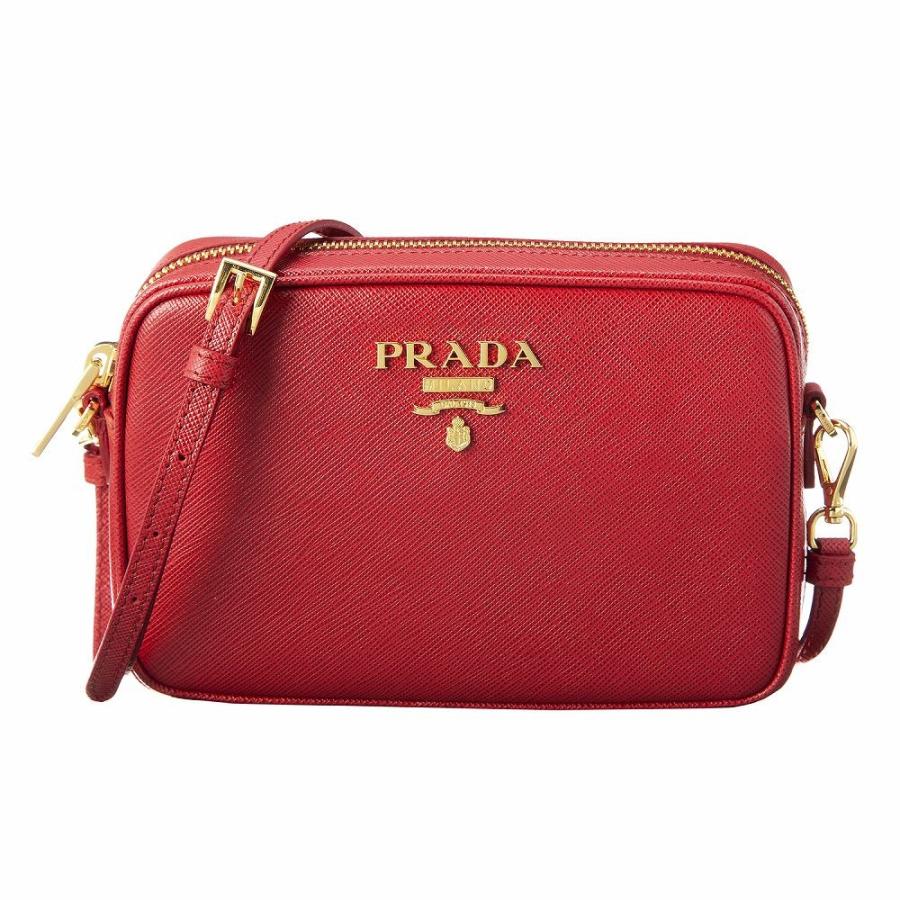 PRADA（プラダ） 1BH036 OOO NZV F068Z ショルダーバッグ レッド
