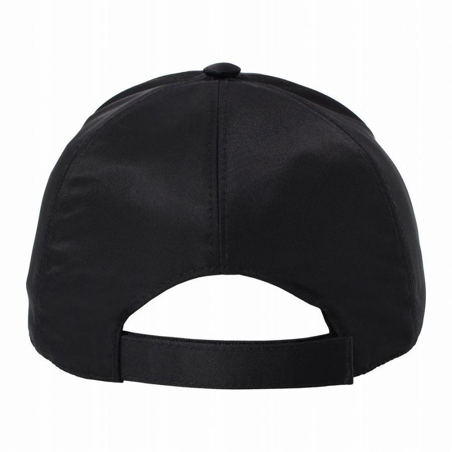 プラダ メンズ キャップ 帽子 野球帽 ブラック 1HC179 2DMI F0002 L PRADA ポイント利用 爆買の画像