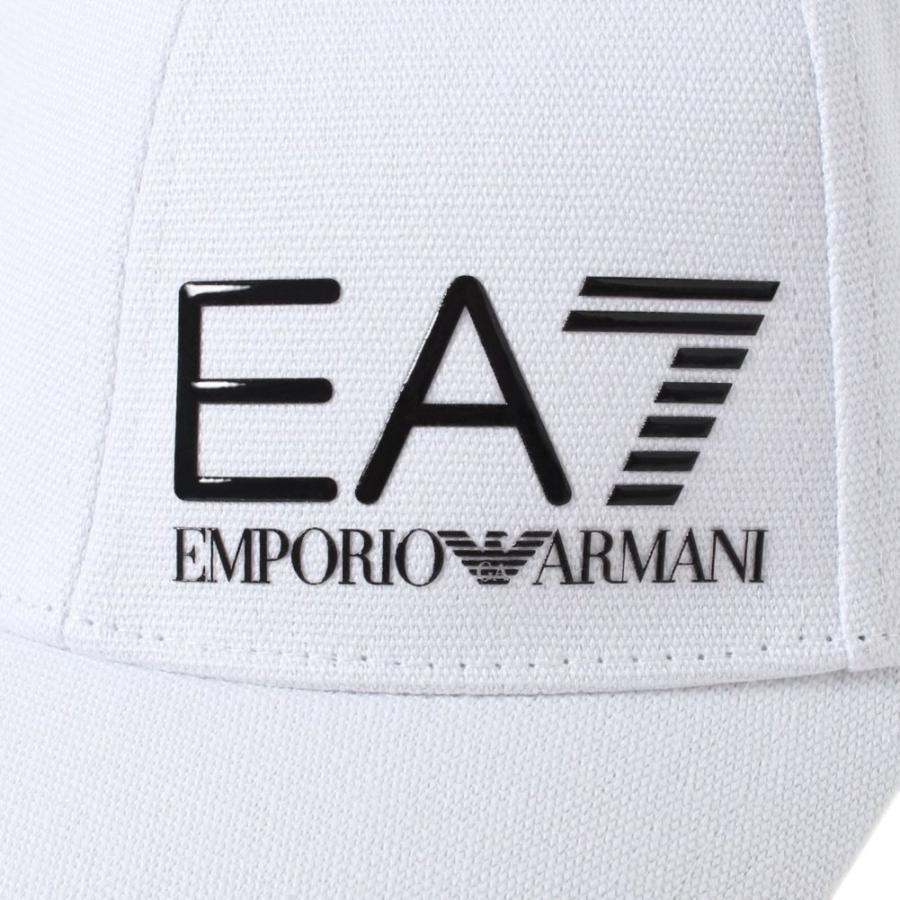 EA7 イーエーセブン　キャップ　ホワイト EMPORIO ARMANI EA7(イーエーセブン)TRAIN CORE U CAP LABEL
