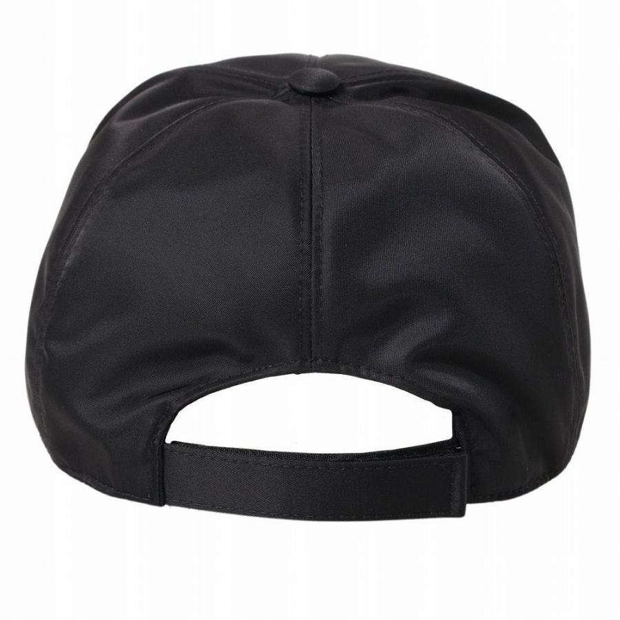 プラダ メンズ キャップ 帽子 野球帽 ブラック 2HC179 2DMI F0002 L PRADA ポイント利用 爆買の画像
