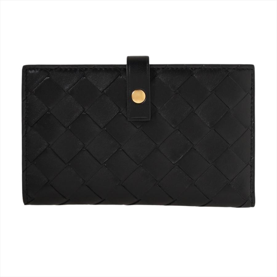 BOTTEGA VENETA 二つ折り財布 609070 VCPP3 8425 Black BOTTEGA VENETA ボッテガヴェネタ 二つ折り財布 609070 VCPP3