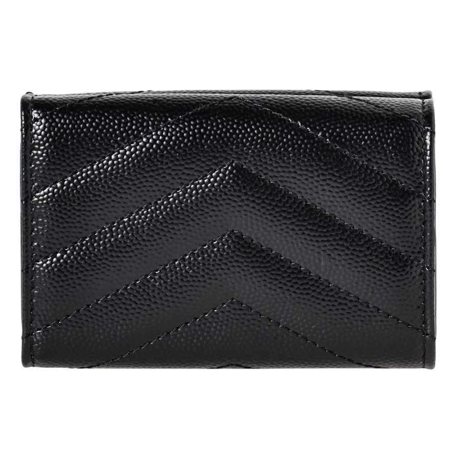 サンローラン 三つ折り財布 668274 BOWA1 1000 ブラック SAINT LAURENT 爆買 | Yves Saint Laurent | 01