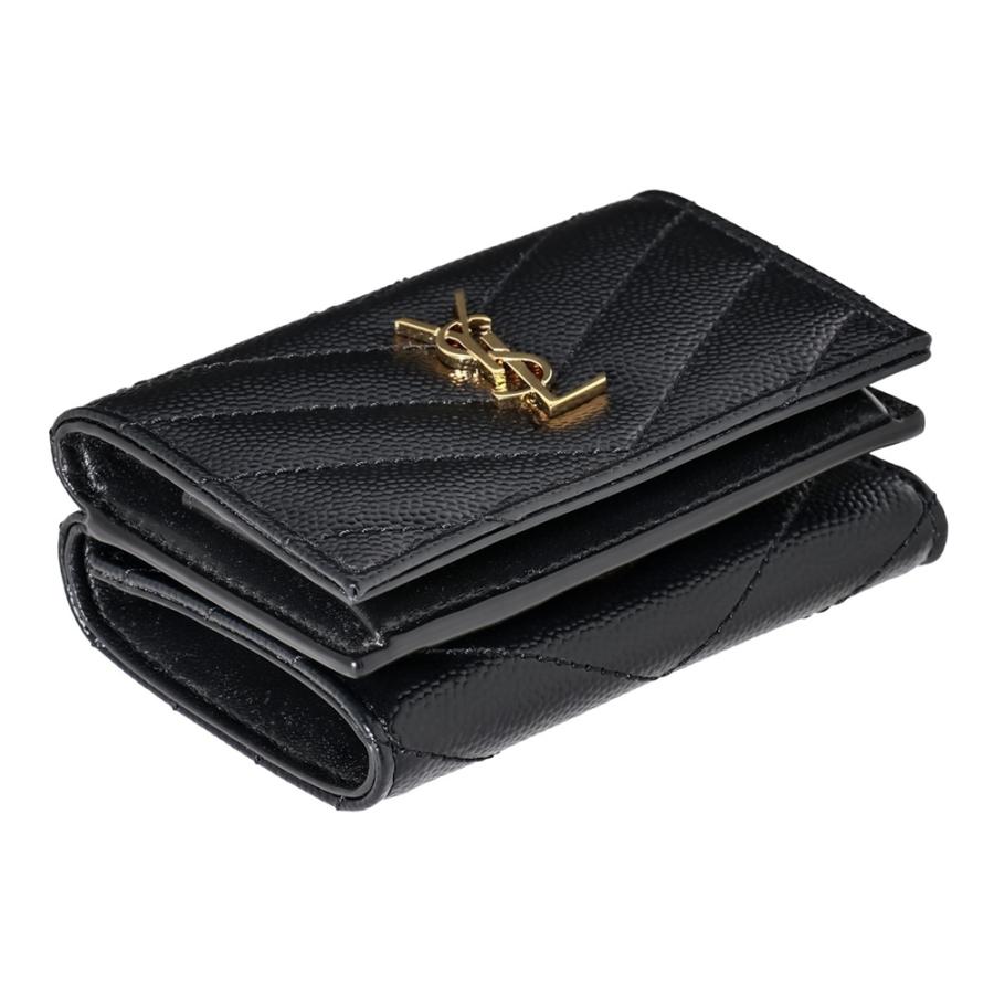 サンローラン 三つ折り財布 668274 BOWA1 1000 ブラック SAINT LAURENT 爆買 | Yves Saint Laurent | 03