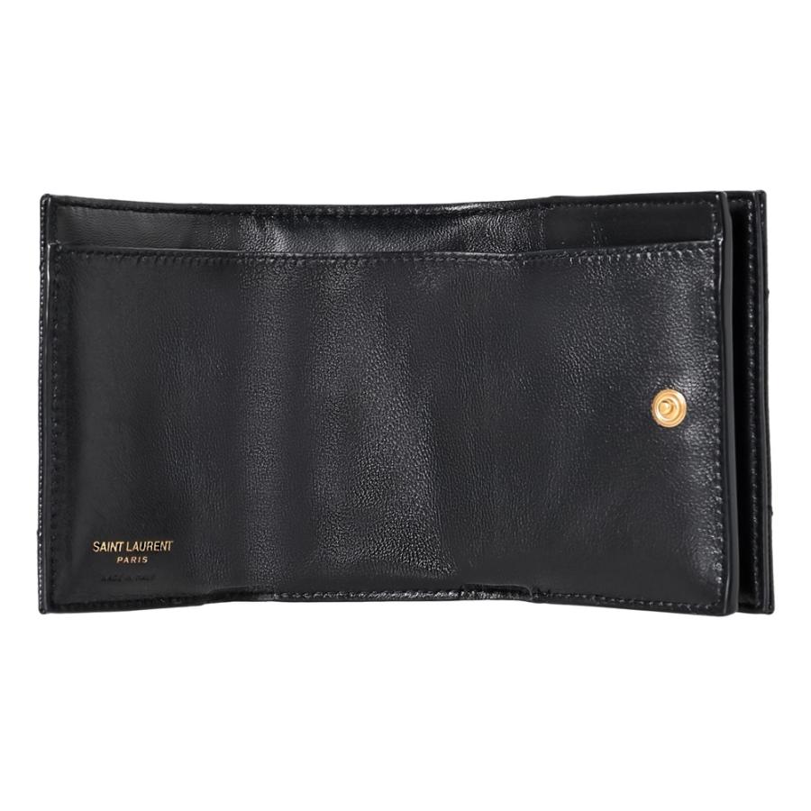 サンローラン 三つ折り財布 668274 BOWA1 1000 ブラック SAINT LAURENT 爆買 | Yves Saint Laurent | 04