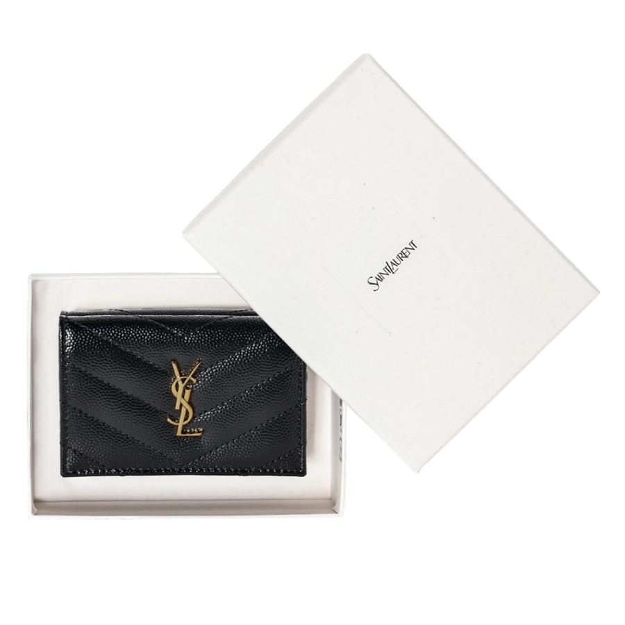 サンローラン 三つ折り財布 668274 BOWA1 1000 ブラック SAINT LAURENT 爆買 | Yves Saint Laurent | 06