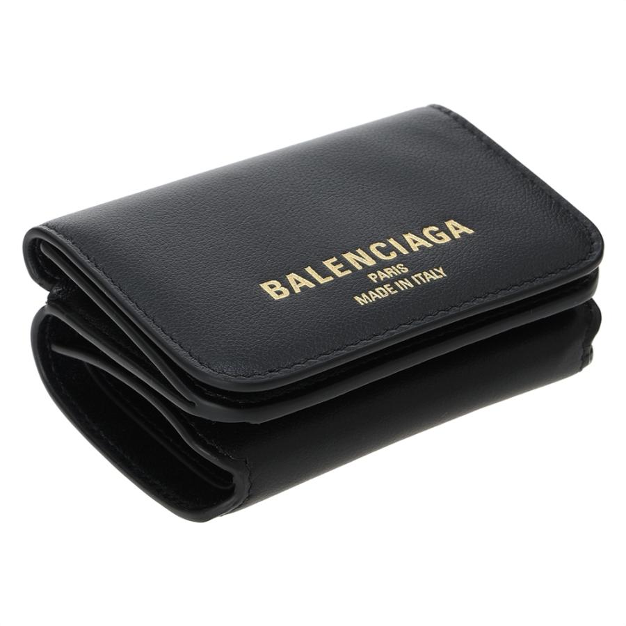 バレンシアガ 三つ折り財布 810904 2ABGH 1000 BLACK BALENCIAGA 爆買の画像