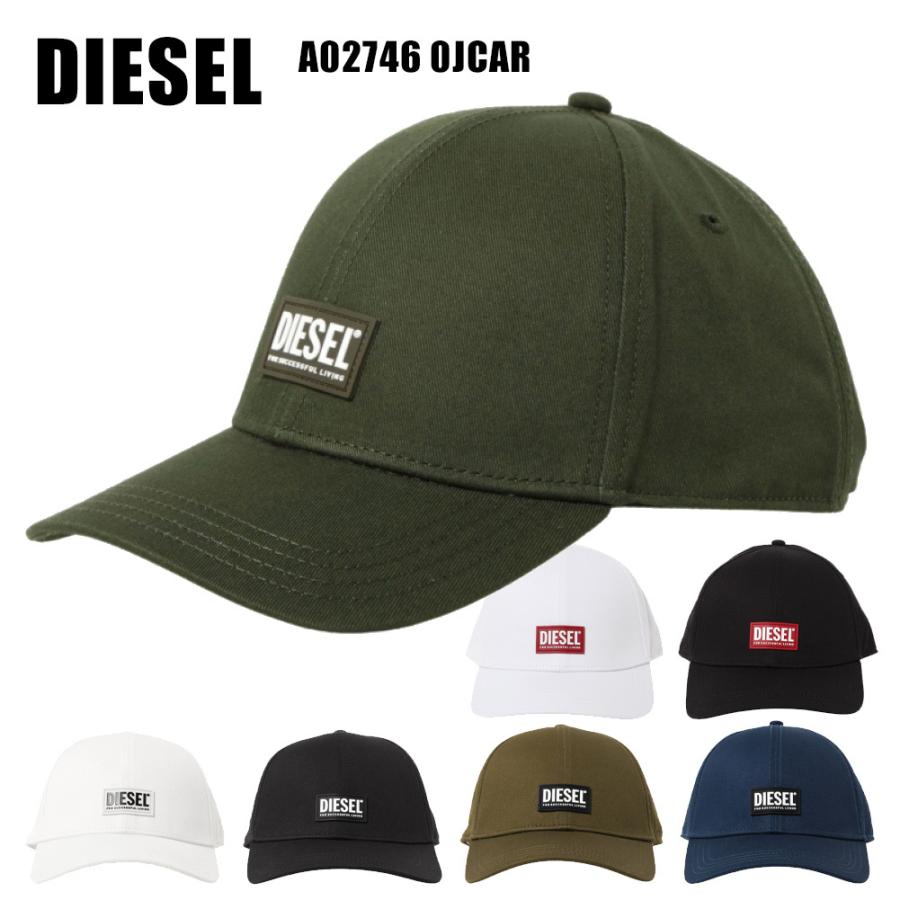 DIESEL ディーゼル キャップ A02746 0JCAR WHITE ホワイト GREEN