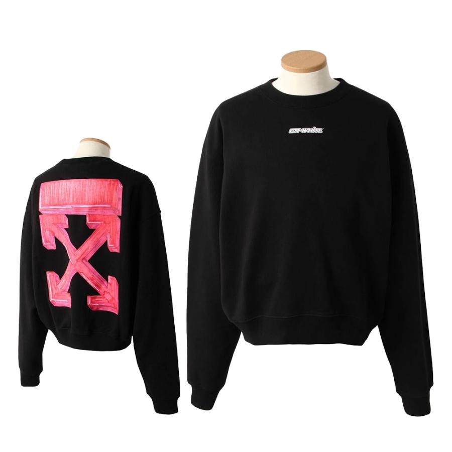 オフホワイト トレーナー OMBA035E20FLE0021025 クルーネック スウェット 長袖 メンズ OFF WHITE ポイント利用 爆買 | off white