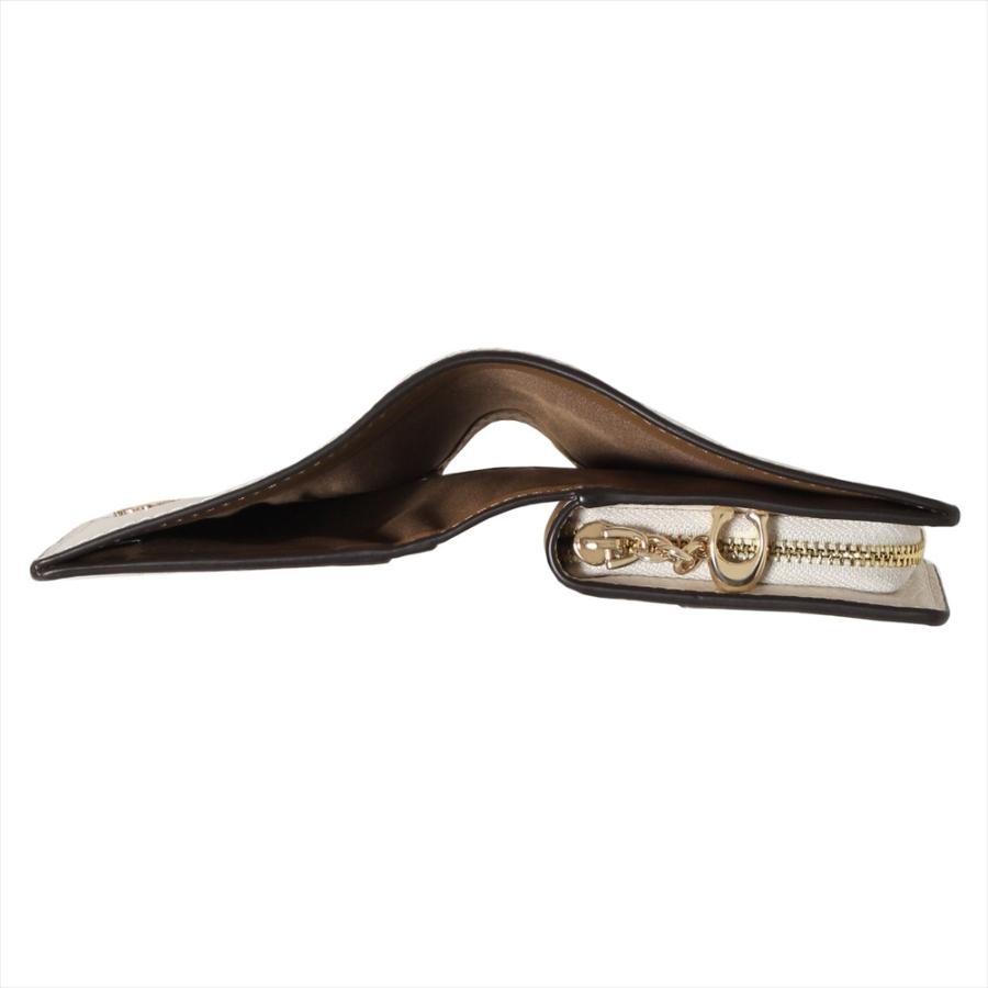 コーチアウトレット 二つ折り財布 C2862 COACH OUTLET／プレゼント 誕生日 記念日 クリスマス お祝い 母の日 白 ベージュ 茶 ポイント利用 爆買 | COACH | 05