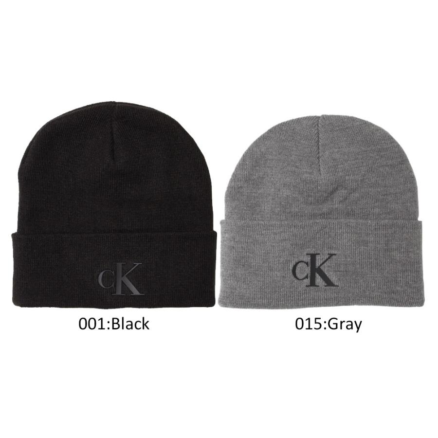 カルバンクライン ニットキャップ CK200065 メンズ CALVIN KLEIN Black ブラック Gray グレー ポイント利用 爆買 | Calvin Klein | 01