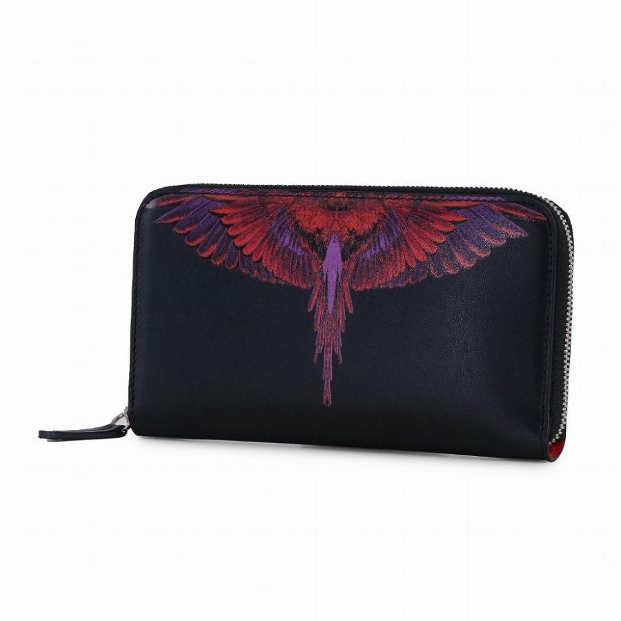 MARCELO BURLON マルセロ バーロン メンズ ラウンドファスナー長財布  