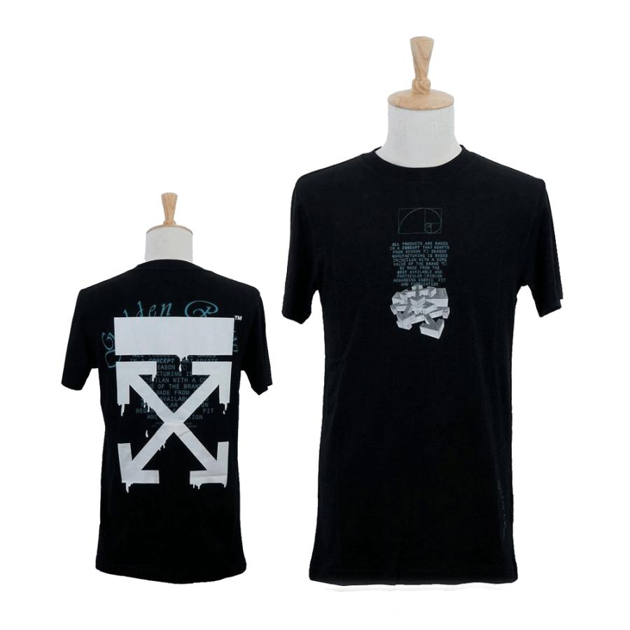 期間限定送料無料 オフホワイト メンズ Tシャツ Omaa027r ブラック 安心の定価販売 Clinilab Net