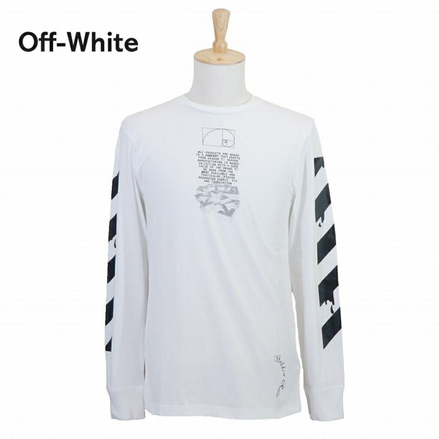off white オフホワイト メンズ ロンT OMAB001R201850050110 ホワイト 