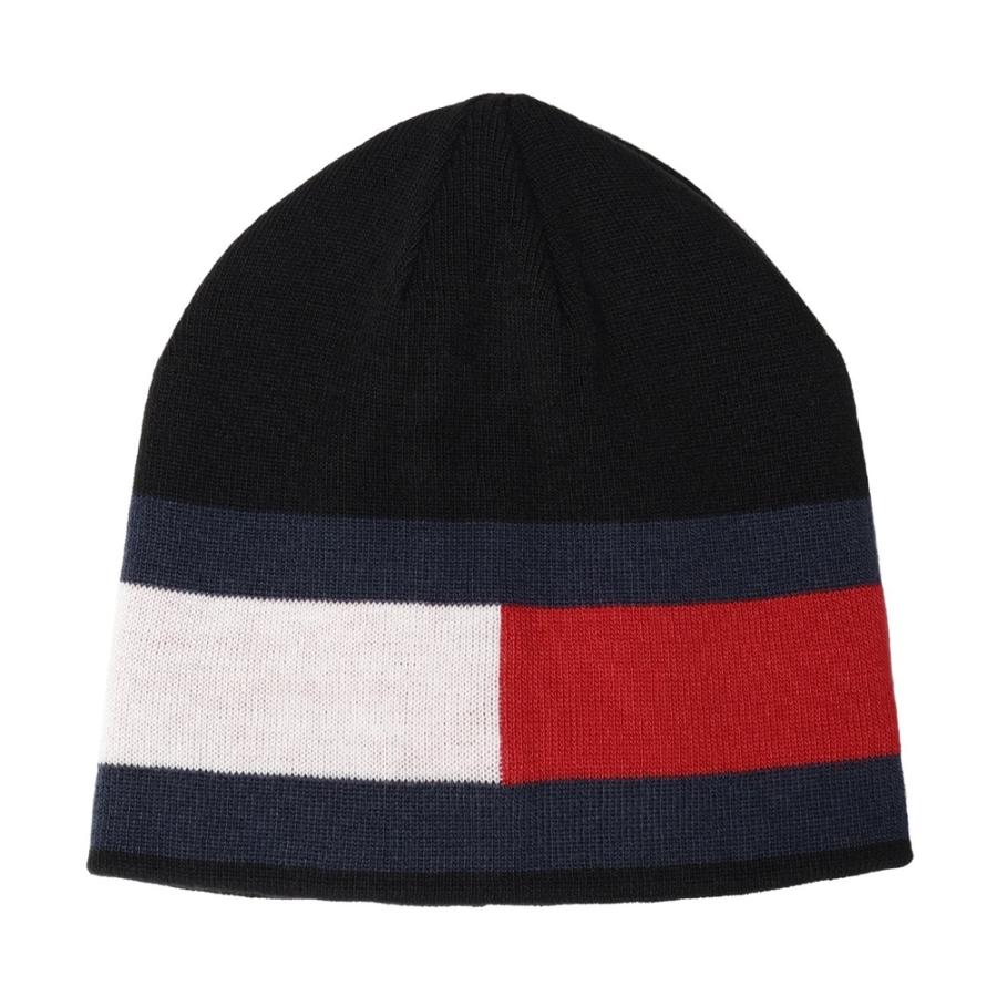 トミーヒルフィガー ニット帽 TH100005C 001 ブラック TOMMY HILFIGER 帽子 メンズ 男女兼用 秋冬 防寒 ブランド プレゼント 爆買 | TOMMY HILFIGER | 02