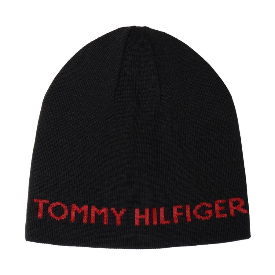 トミーヒルフィガー ニット帽 TH100005C 001 ブラック TOMMY HILFIGER 帽子 メンズ 男女兼用 秋冬 防寒 ブランド プレゼント 爆買 | TOMMY HILFIGER | 06