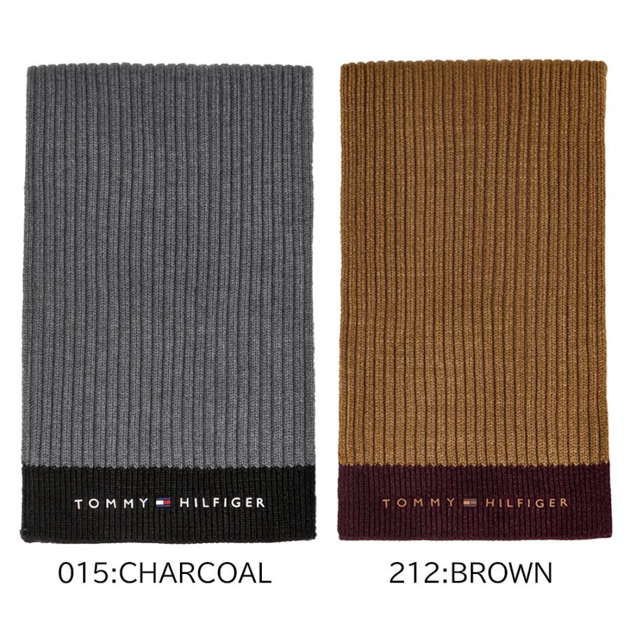 トミーヒルフィガー TOMMY HILFIGER マフラー メンズ TH100047C ブランド ビジネス ロング ユニセックス レディース 秋冬 防寒 グレー ブラウン 爆買 | TOMMY HILFIGER | 03