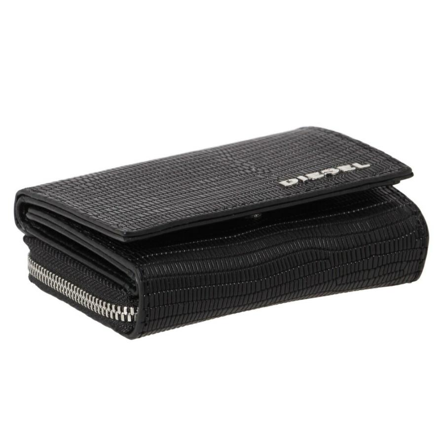 DIESEL ディーゼル 三つ折り財布 X07994 P4073 T8013 BLACK メンズ