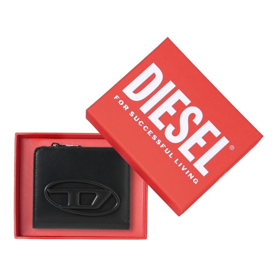 DIESEL（ディーゼル） 二つ折り財布 X10398 PR818 T8013 ブラック 爆買