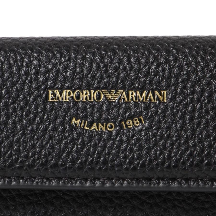 エンポリオアルマーニ 二つ折り財布 Y3H215 YFW9B 80001 Nero メンズ 