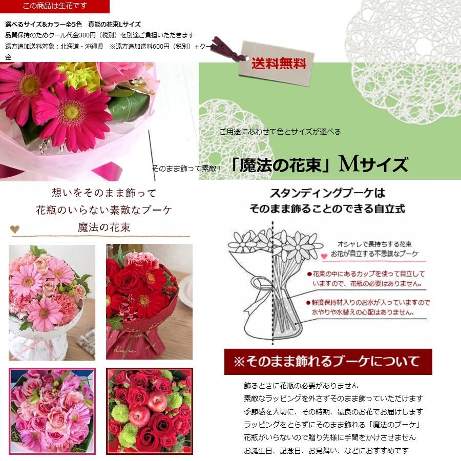 スタンディングブーケ「魔法の花束Ｍサイズ」誕生日 記念日 お見舞い ホワイトデー 母の日 父の日 敬老の日 クリスマス 生花 バラ あすつく |  | 01