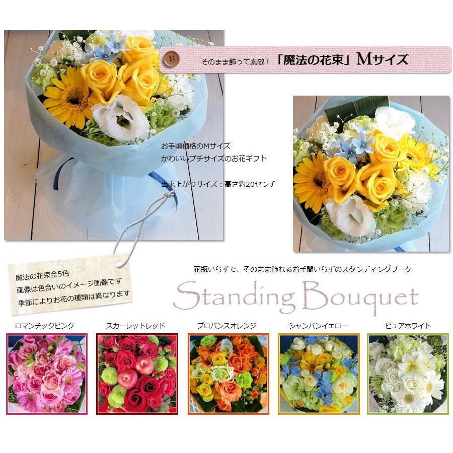 スタンディングブーケ「魔法の花束Ｍサイズ」誕生日 記念日 お見舞い ホワイトデー 母の日 父の日 敬老の日 クリスマス 生花 バラ あすつく |  | 02