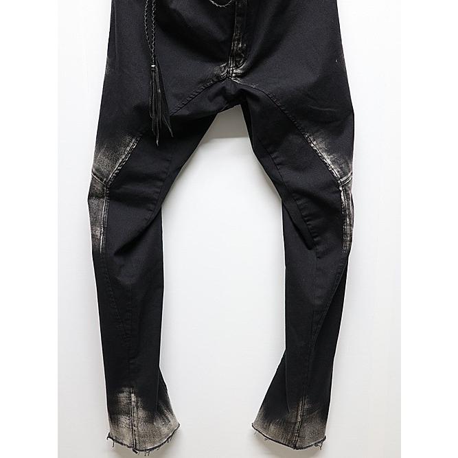 KMRii KMRii・ケムリ/Cotton Black Shadow Stretch Pants/Black KMRii KMRii・ケムリ/Cotton Black Shadow Stretch Pants/Black