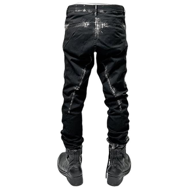KMRii KMRii・ケムリ/Cotton Black Shadow Stretch Pants/Black KMRii KMRii・ケムリ/Cotton Black Shadow Stretch Pants/Black
