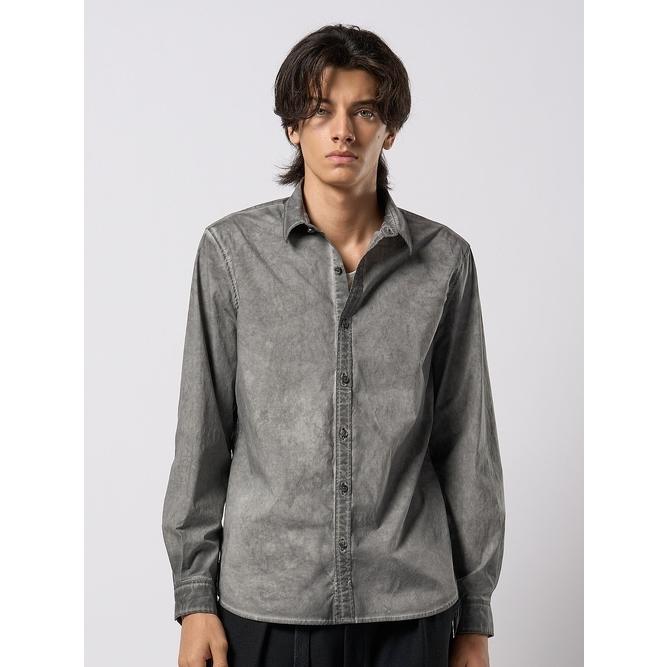 (予約品）2〜3月入荷予定/wjk・ダブルジェイケイ/dyed regular shirt/d.gray | wjk | 01