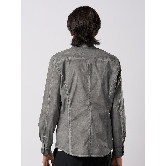 (予約品）2〜3月入荷予定/wjk・ダブルジェイケイ/dyed regular shirt/d.gray | wjk | 03