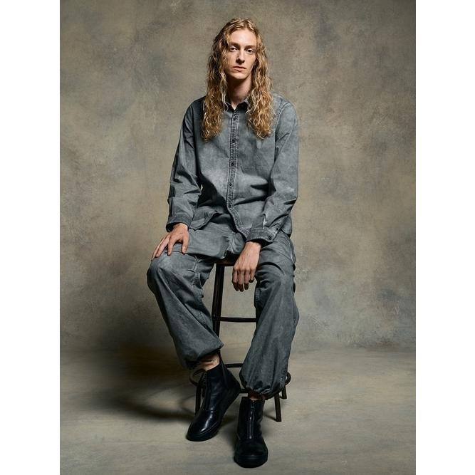 (予約品）2〜3月入荷予定/wjk・ダブルジェイケイ/dyed regular shirt/d.gray | wjk | 05