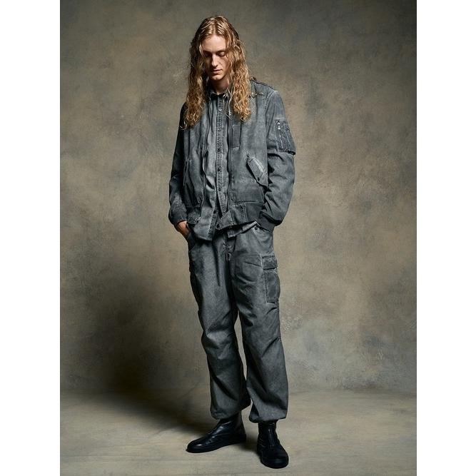 (予約品）2〜3月入荷予定/wjk・ダブルジェイケイ/dyed regular shirt/d.gray | wjk | 06