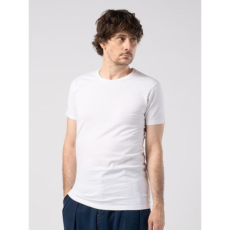 (予約品）3〜4月入荷予定/wjk・ダブルジェイケイ/slim basic crew-neck S/S/white | wjk